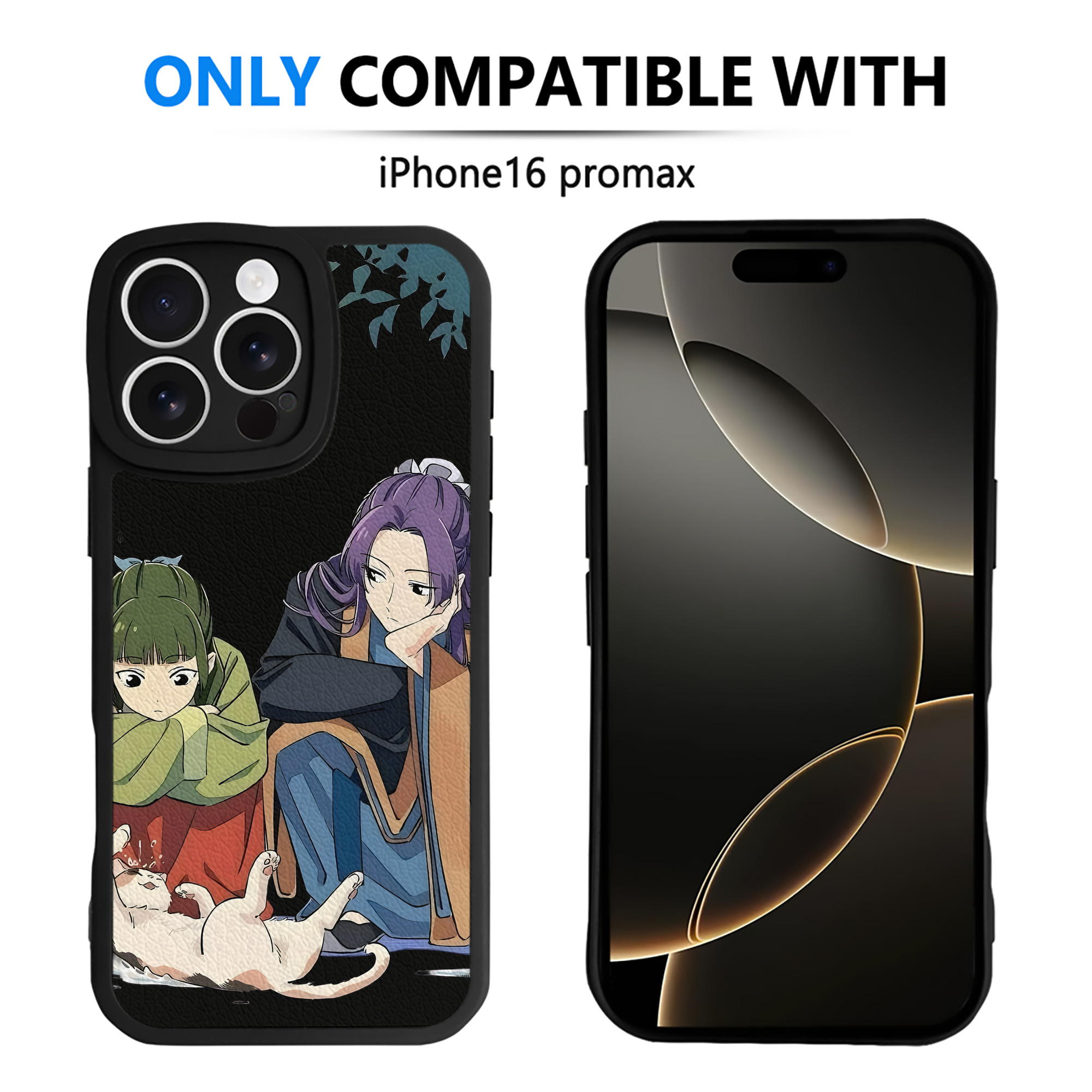 （画像用） 薬屋のひとりごと The Apothecary Diaries 【iPhone 16シリーズ対応】シリコンスマホケース（レザー調） 材質：シリコン